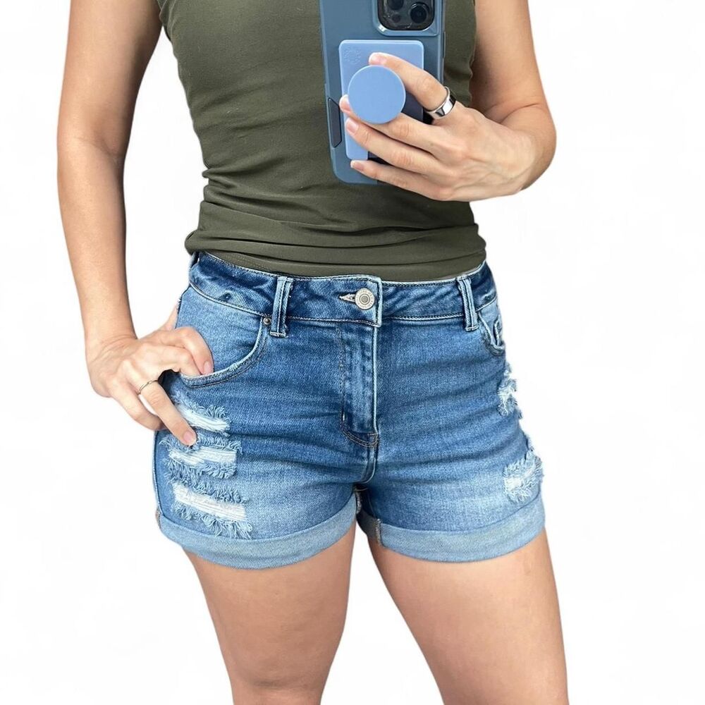 Wax Jean blue denim shorts Size M